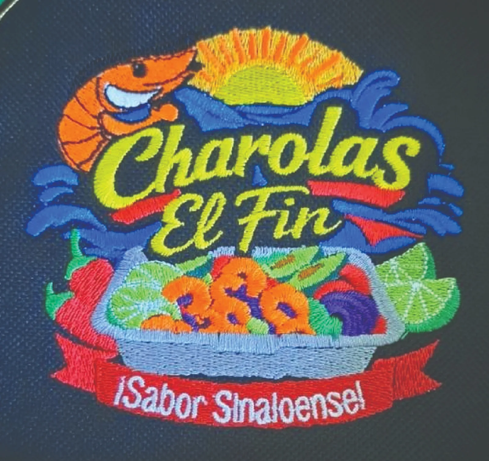 Charolas El Fin finished embroidery